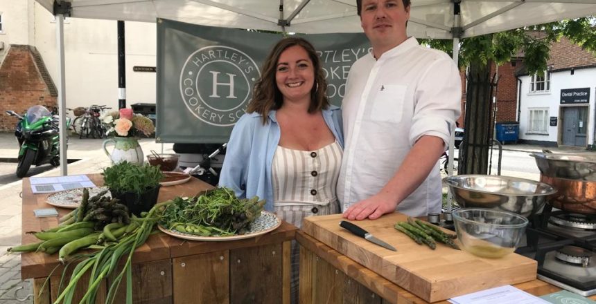 Simon and Claire from Hartley's Cookery School